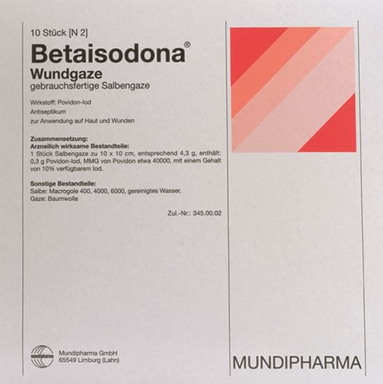 Betaisodona Wundgaze 10 x 10 cm_0