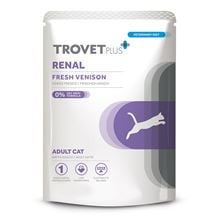 Trovet Plus Nassfutterbeutel für Katzen Renal frischer Hirsch_1