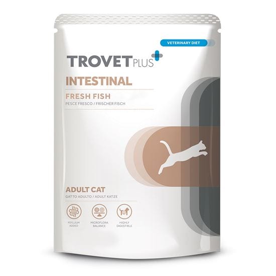 Trovet Plus Nassfutterbeutel für Katzen Intestinal frischer Weissfisch_1