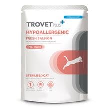 Trovet Plus Nassfutterbeutel für Katzen Sterilised Hypoallergenic frischer Lachs_1