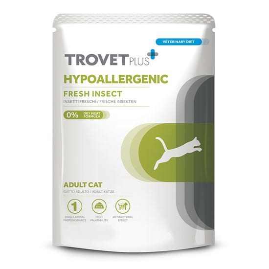 Trovet Plus Nassfutterbeutel für Katzen Hypoallergenic frisches Insekt_1