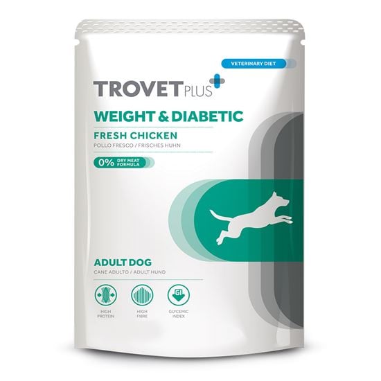 Trovet Plus Nassfutterbeutel für Hunde Weight & Diabetic Frisches Hühnchen_1