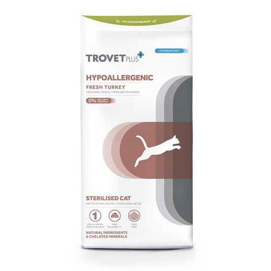 Trovet Plus für Katzen Sterilised Hypoallergenic frischer Truthahn_2