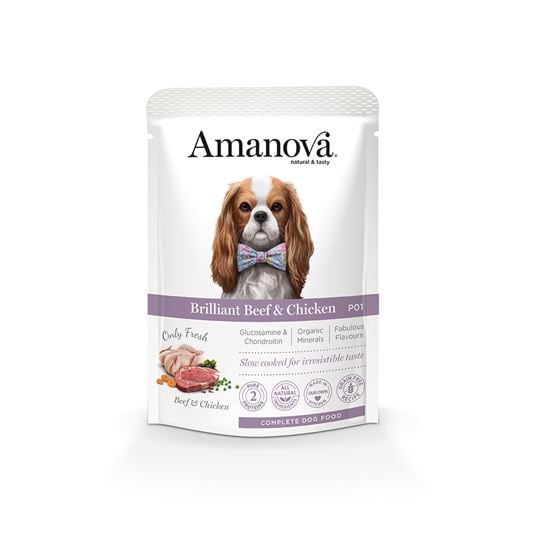 Amanova Nassfutterbeutel für Hunde P01 Brilliant Rind & Hühnchen_2